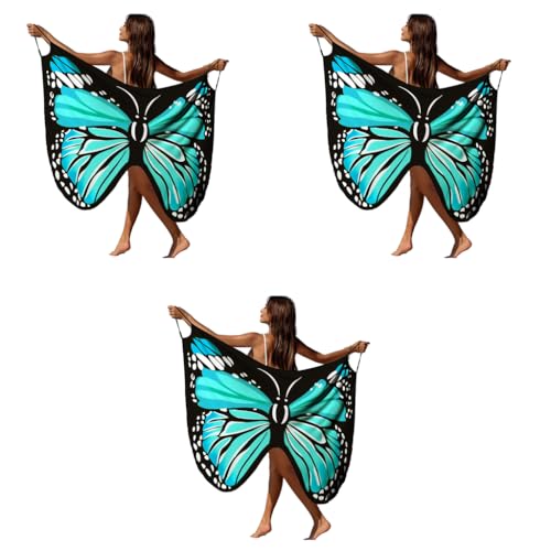 PALAY® Beach Wear for Women Butterfly Print Dress Swimsuit Cover Up Lightweight Outfits 3PCS PALAY® Beach Wear for Women Butterfly Print Dress Swimsuit Cover Up Lightweight Outfits 3PCS